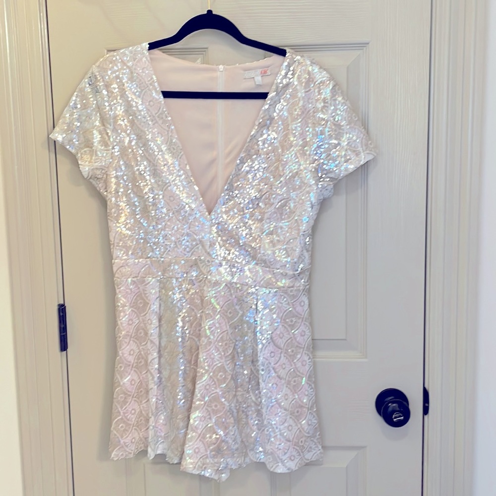 Perfect Bride Bachelorette GB Sequin Romper